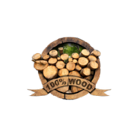 100 Wood Logo